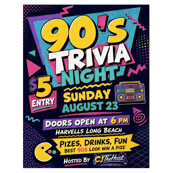 90's Trivia Night w/ CJ The Host Headshot