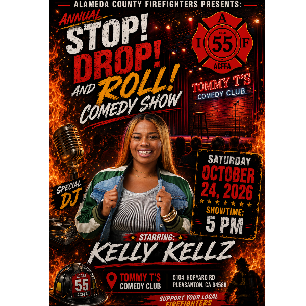 Stop, Drop & Roll Comedy Fundraiser Headshot