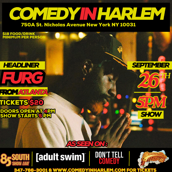 Furg Live at Comedy In Harlem Headshot