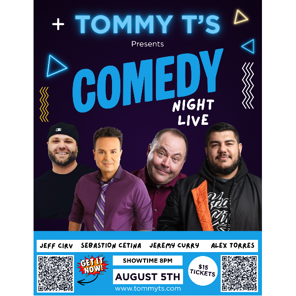 Tommy T's Summer Comedy Bash Headshot