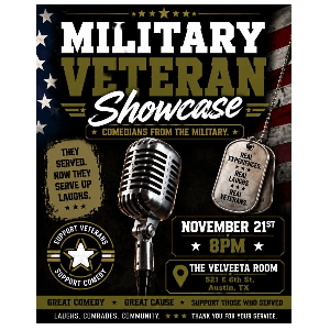 Military Veteran Comedy Showcase Headshot