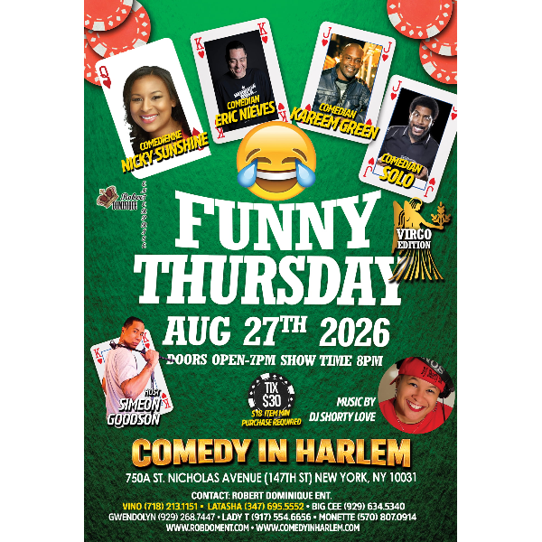 Funny Thursdays Comedy Show Headshot