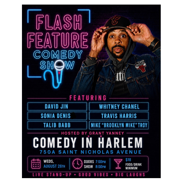 FLASH FEATURE COMEDY SHOW Headshot