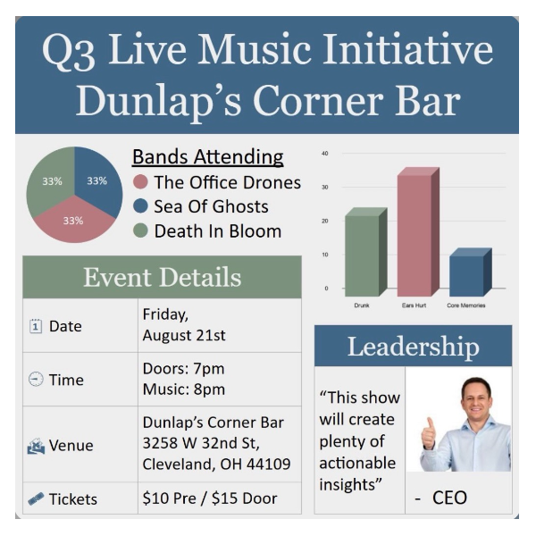 The Office Drones Headliner Image