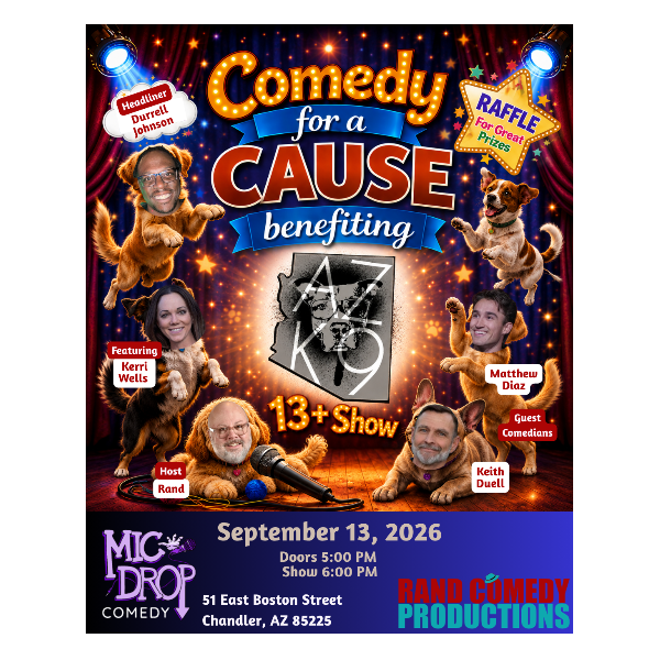 Comedy for a Cause: AZK9 Rescue Headshot