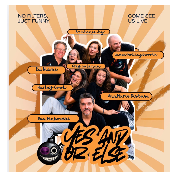 Yes And  Or Else IMPROV Comedy Headshot