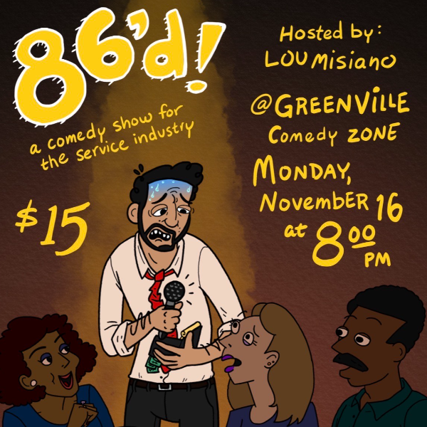 86'd - A Comedy Show for the Service Industry Headshot