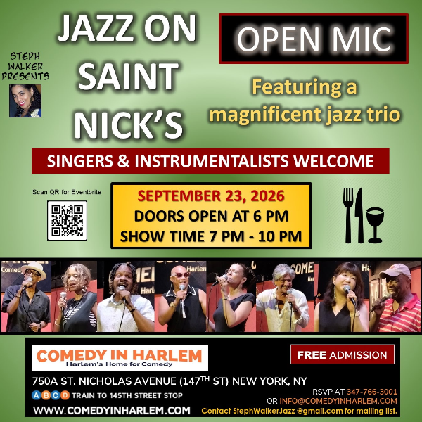 Jazz on Saint Nick's – Open Mic Night Headshot