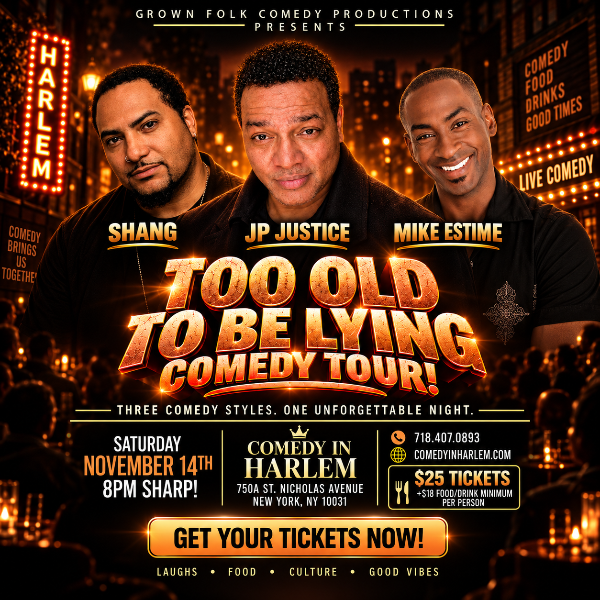 Too Old To Be Lyin Comedy Tour Headshot