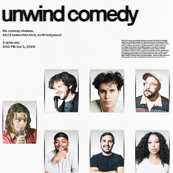 Unwind Comedy Headshot