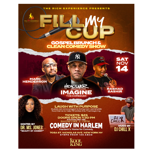 Fill My Cup: Gospel Brunch & Clean Comedy Show Headshot