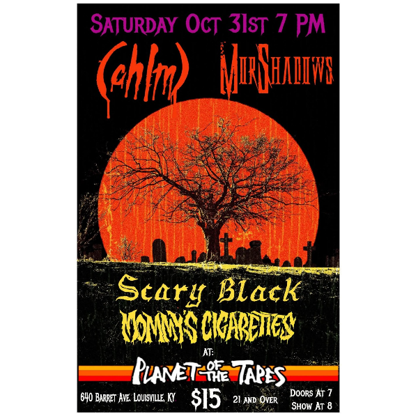 Ohlm, Scary Black, MorShadows, Mommy's Cigarettes Headshot